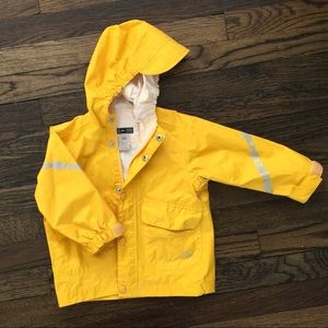 REI like New 12 Month Nylon Hooded Fishy Rain Coat